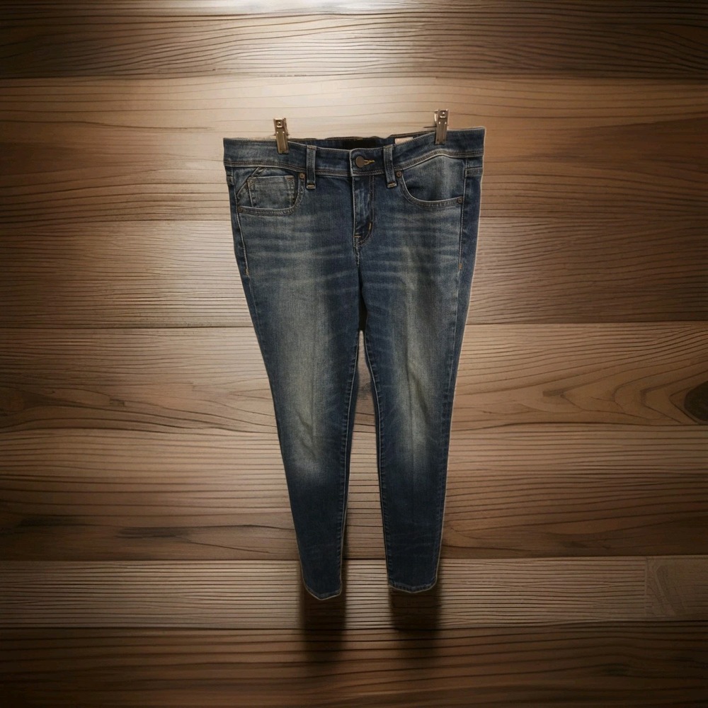 Black Buckle No 53 Skinny Mid Slim Italian Premium Denim Made in Italy 29x32 ***